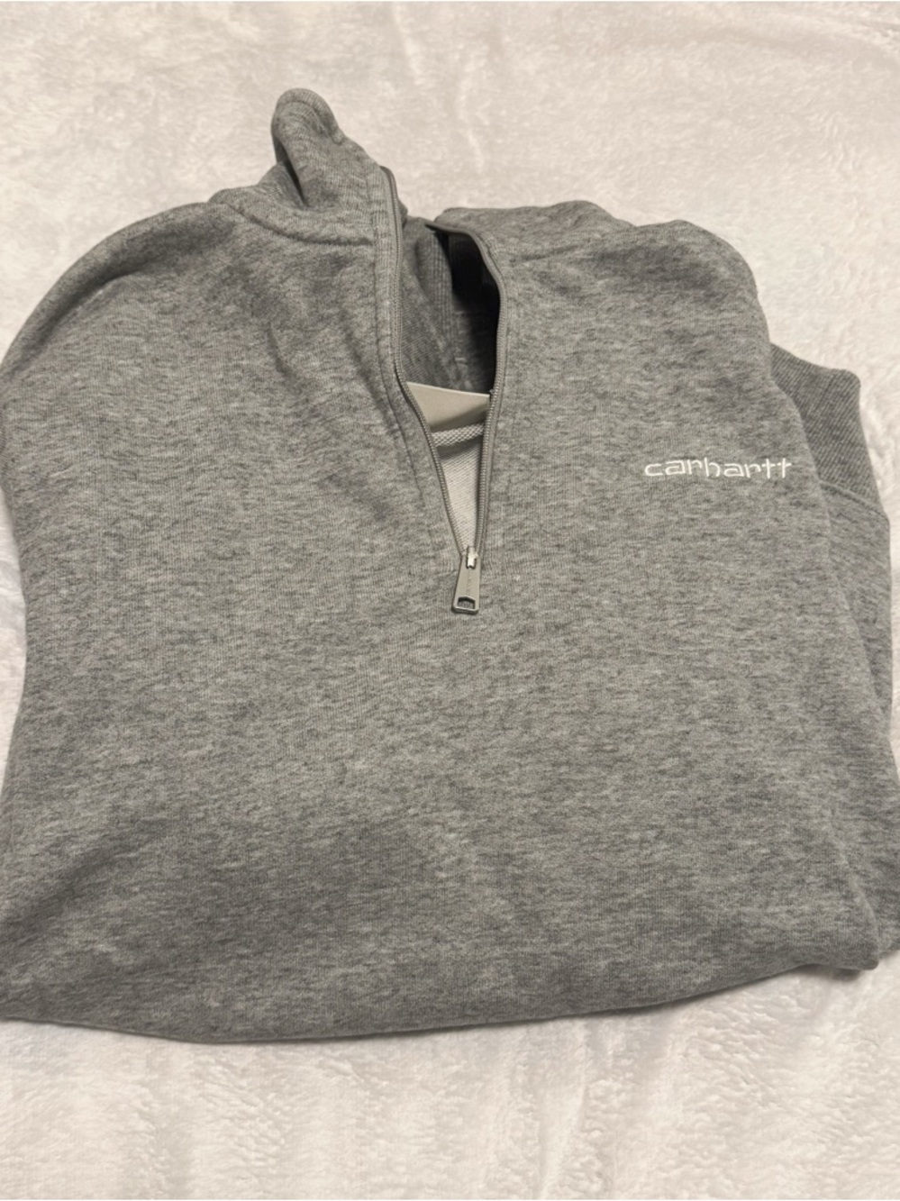 Carhartt Work In Progress - Grey Script Embroidery Sweater - Picture 3 of 5